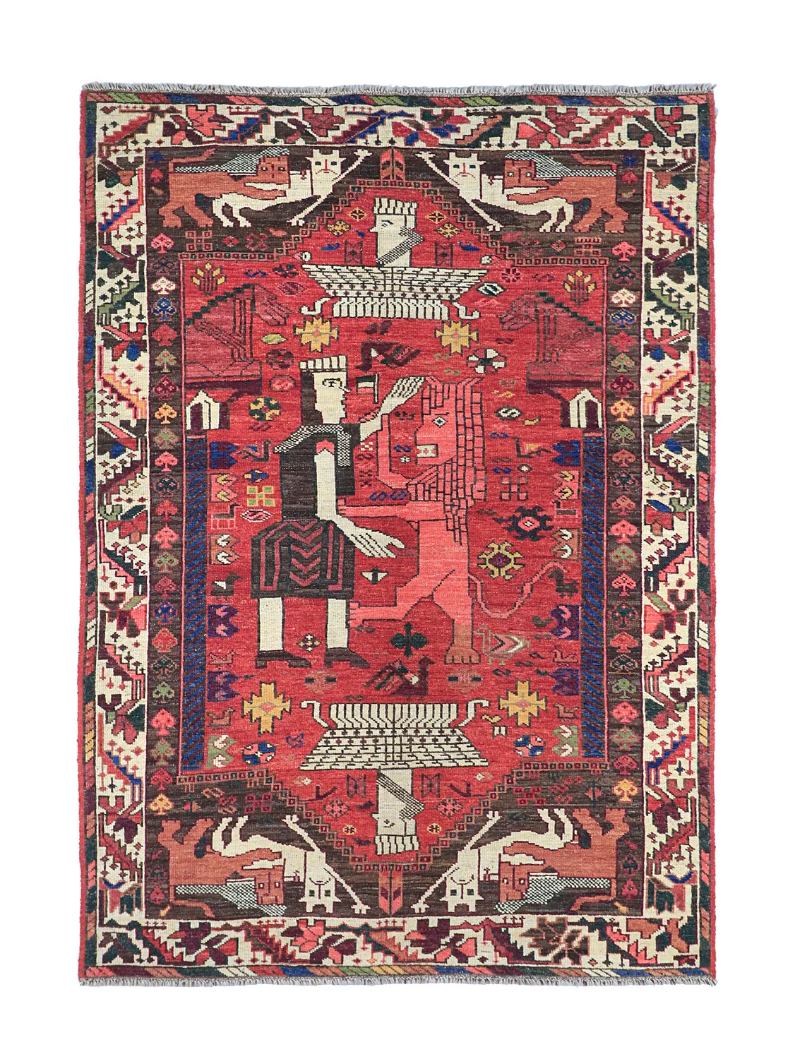 Oriental Rug - Tribal Hand Knotted - 154 x 221 cm