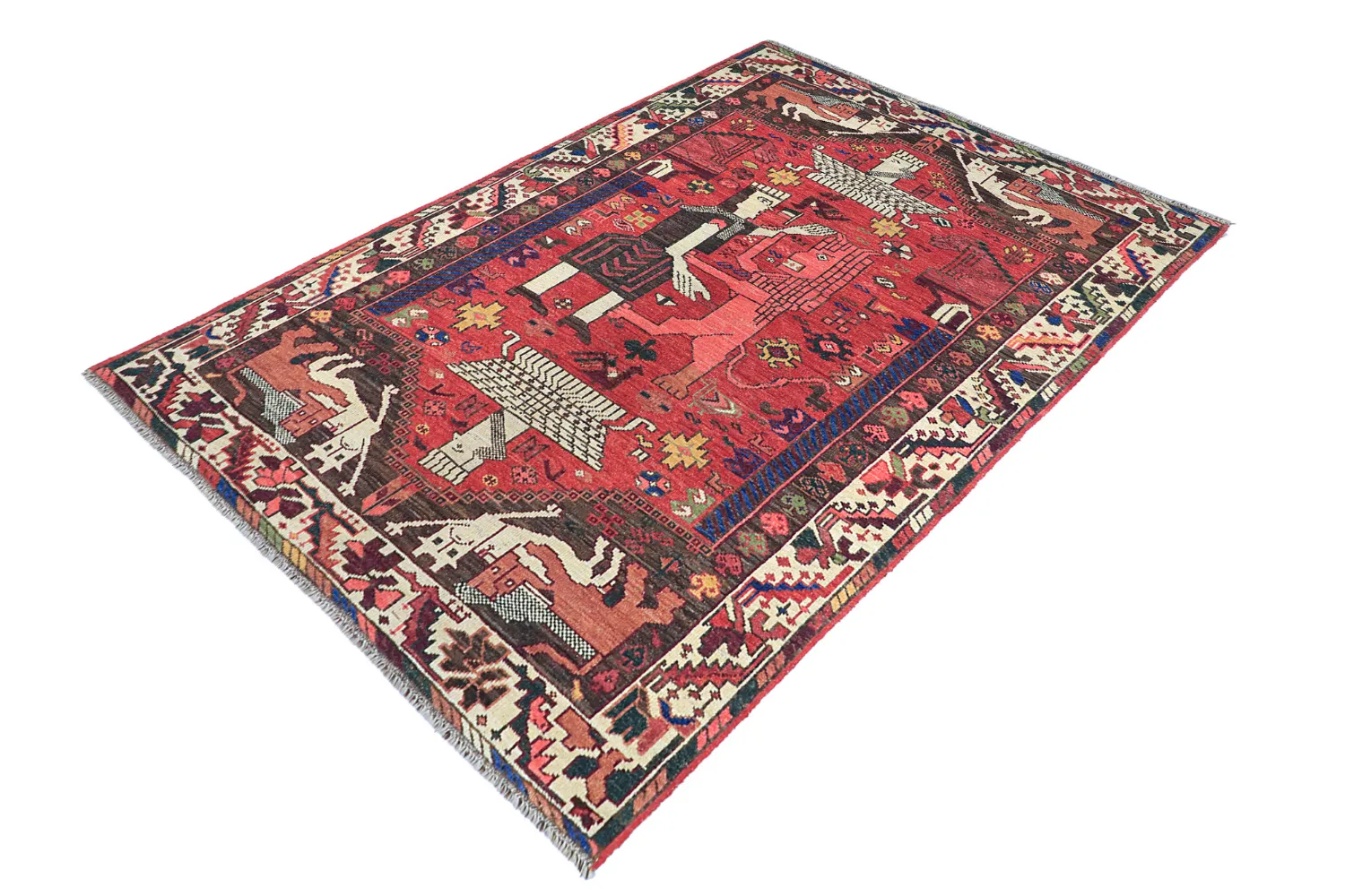 Oriental Rug - Tribal Hand Knotted - 154 x 221 cm