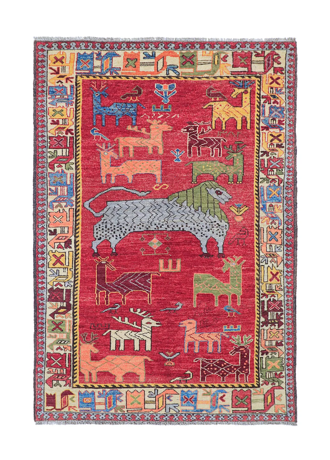 Oriental Rug - Tribal Hand Knotted - 153 x 213 cm