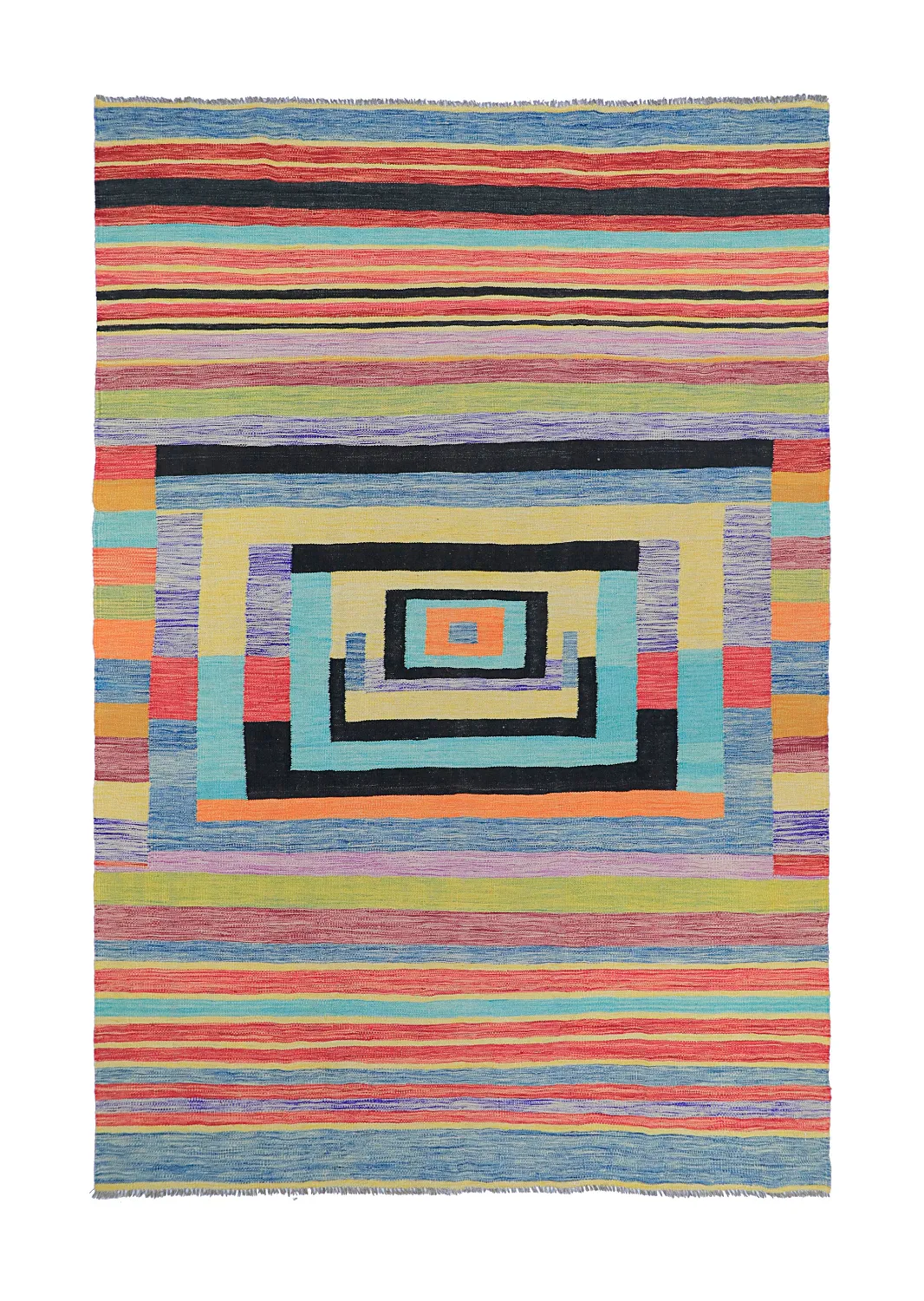 Oriental Rug - Kelim Hand Woven - 203 x 299 cm