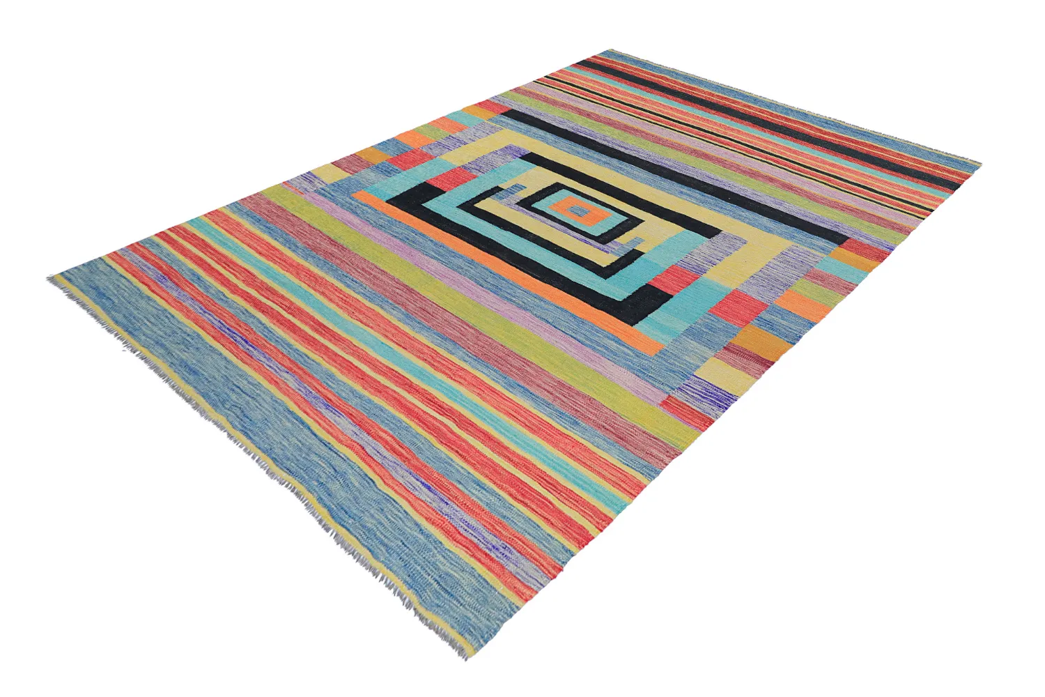Oriental Rug - Kelim Hand Woven - 203 x 299 cm