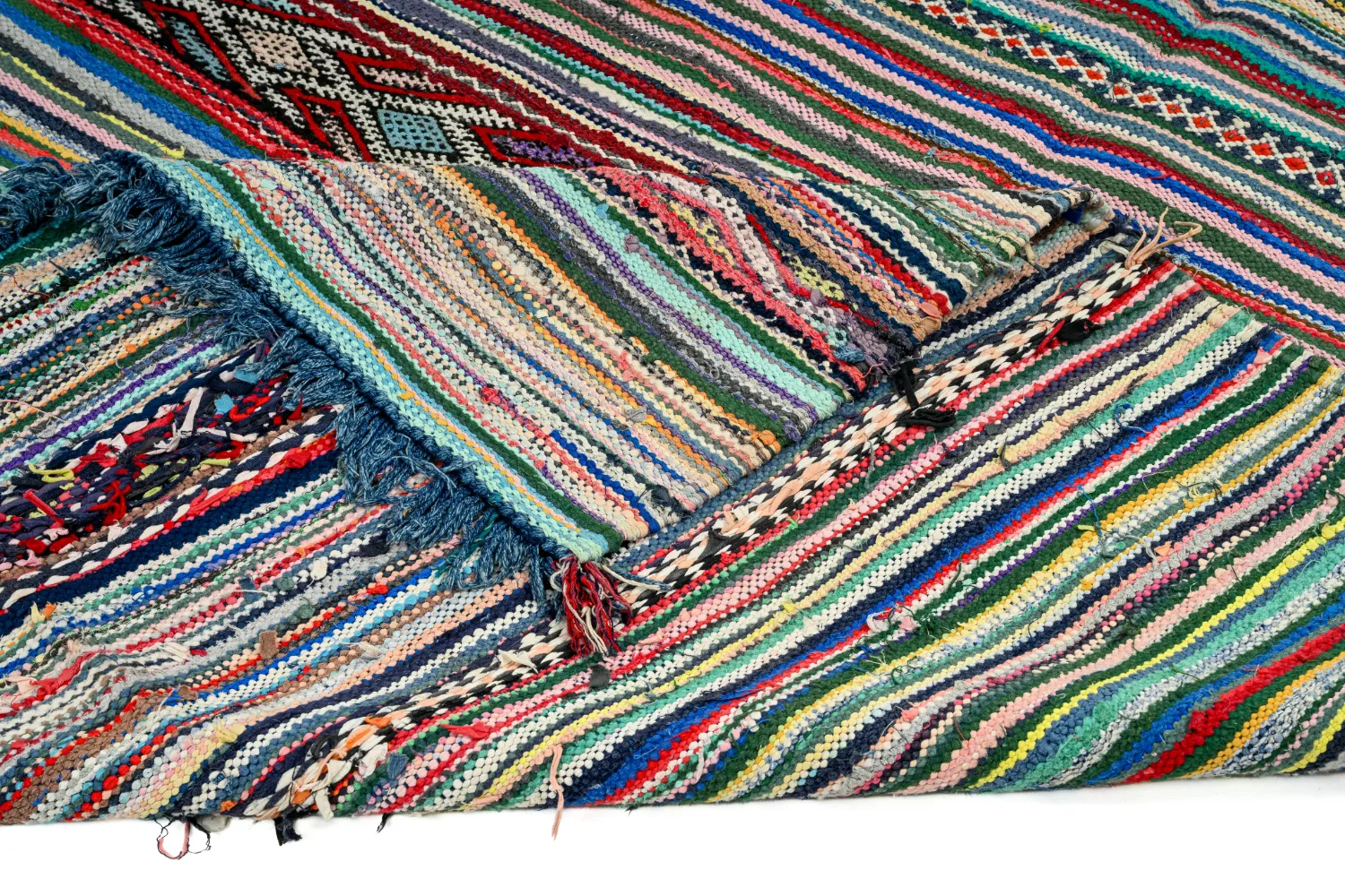 Moroccan Berber rug Boucherouite 150 x 340 cm