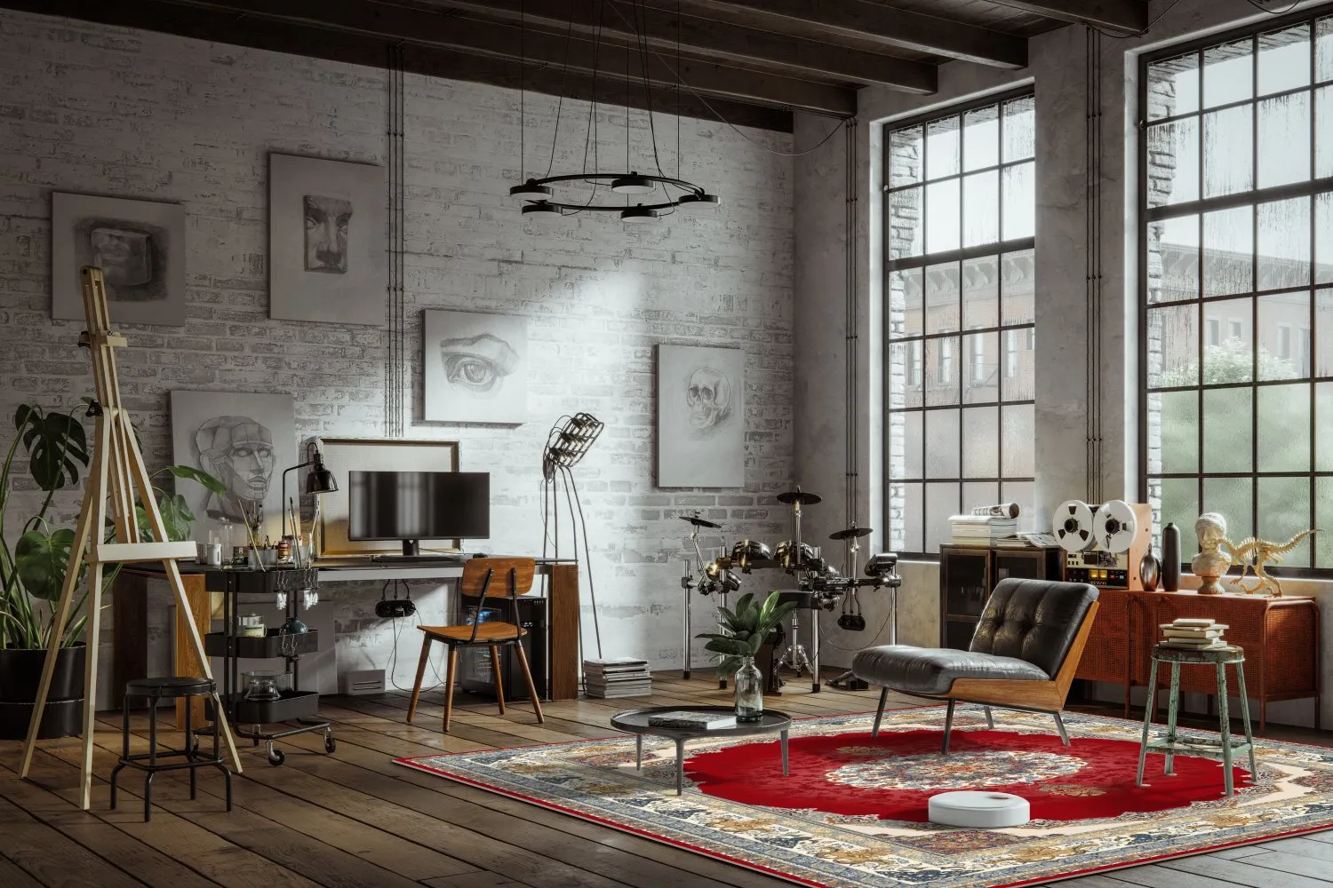 Wilton rug - Lukla (red)