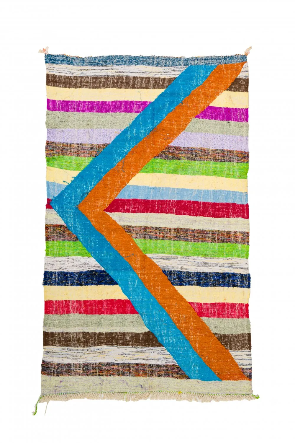 Moroccan Berber rug Boucherouite 125 x 215 cm