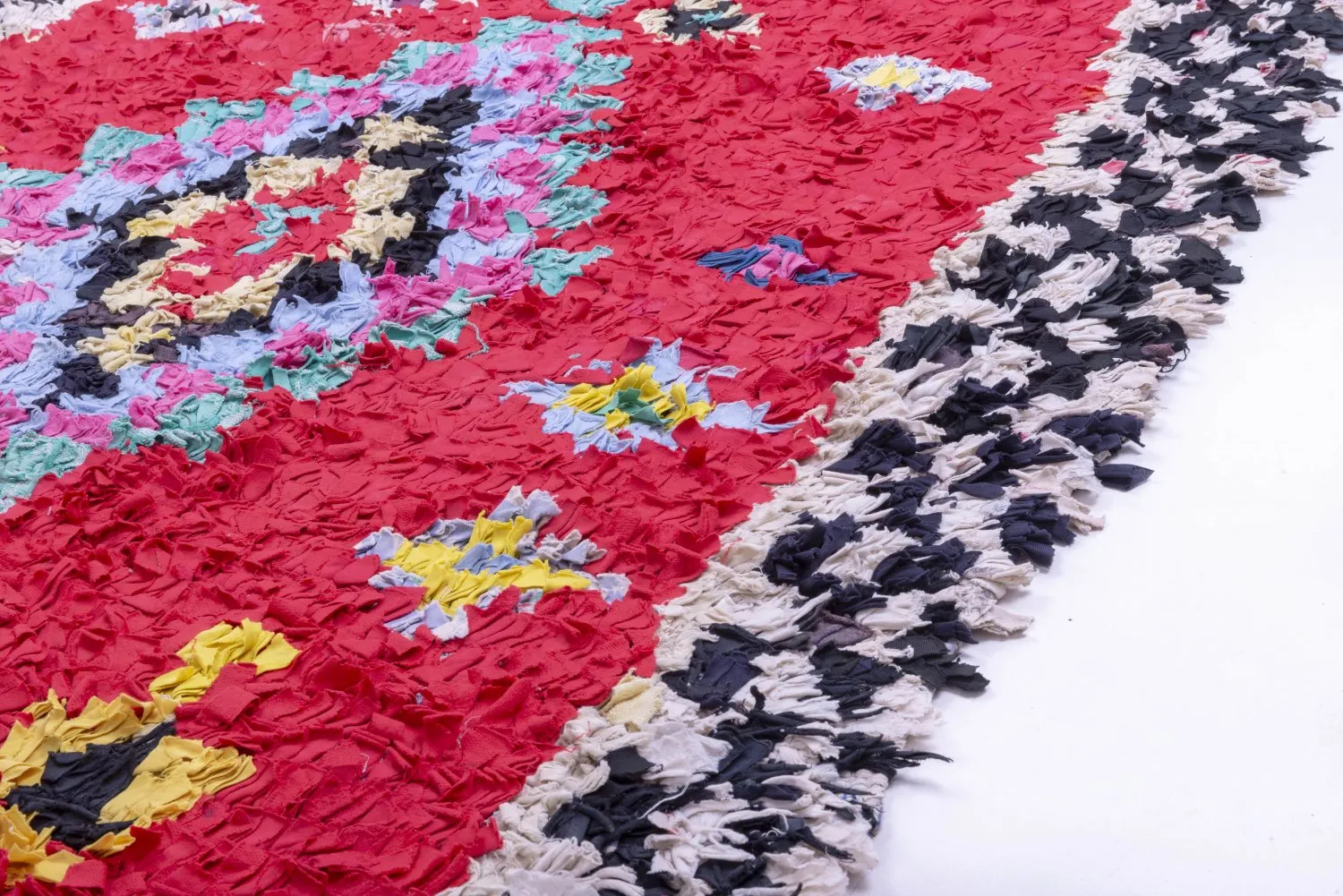 Moroccan Berber rug Boucherouite 245 x 135 cm