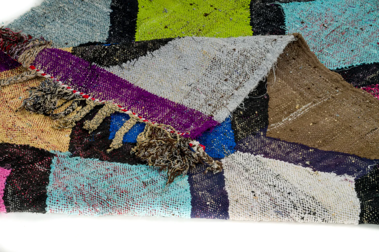 Moroccan Berber rug Boucherouite 135 x 230 cm