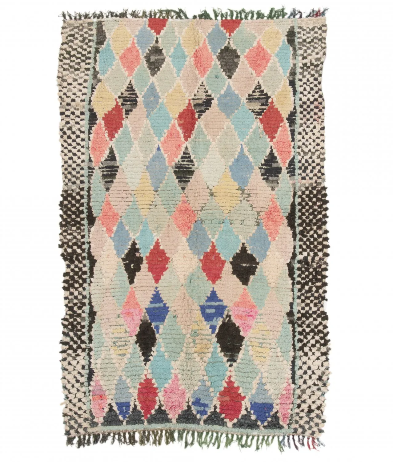 Moroccan Berber rug Boucherouite 170 x 105 cm