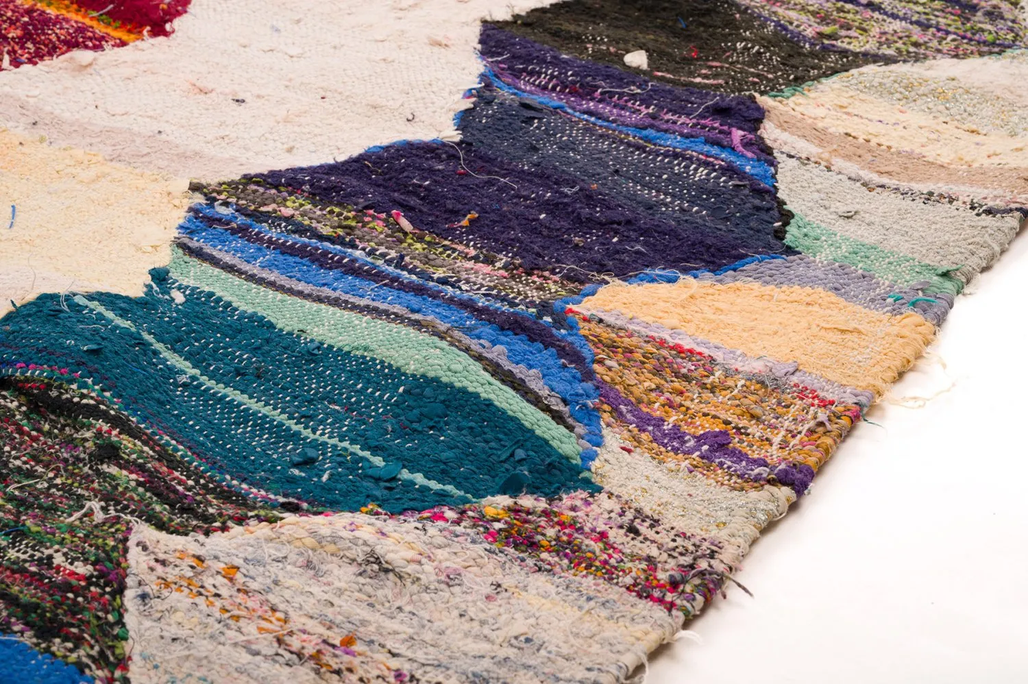 Moroccan Berber rug Boucherouite 155 x 325 cm
