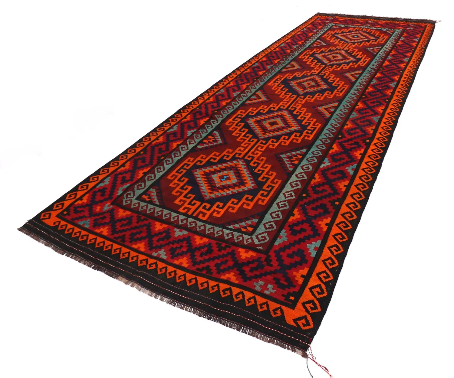 Oriental kilim rug 424 x 175 cm