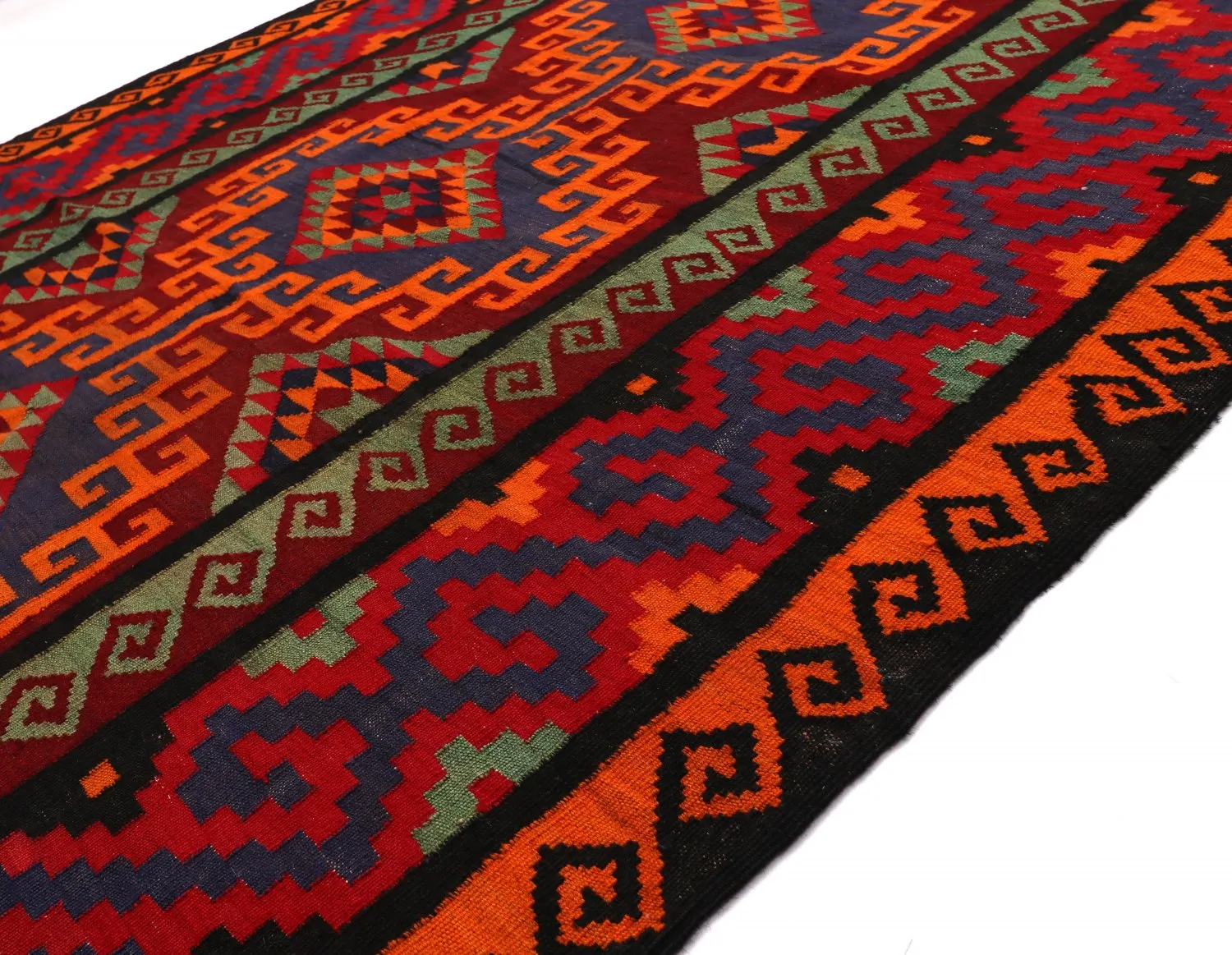 Oriental kilim rug 401 x 161 cm