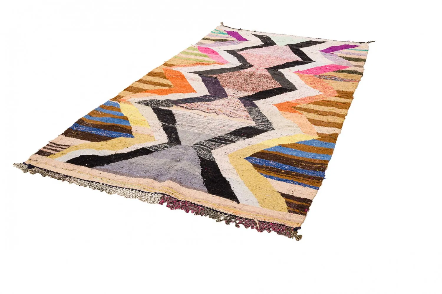 Moroccan Berber rug Boucherouite 155 x 275 cm