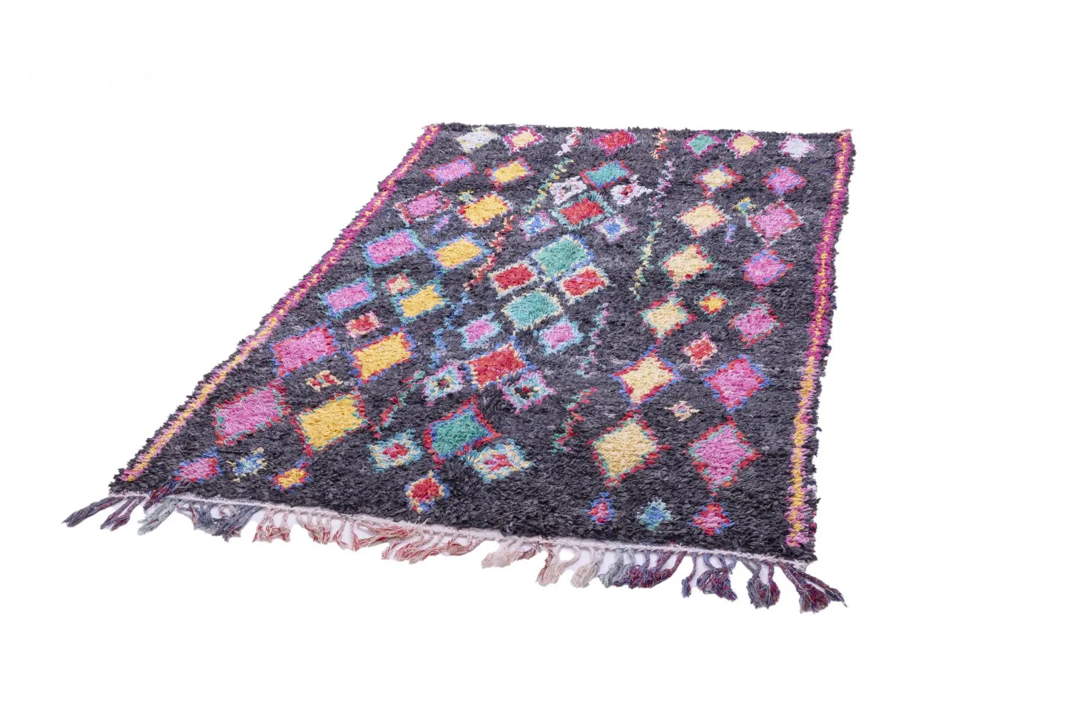 Moroccan Berber rug Boucherouite 240 x 135 cm