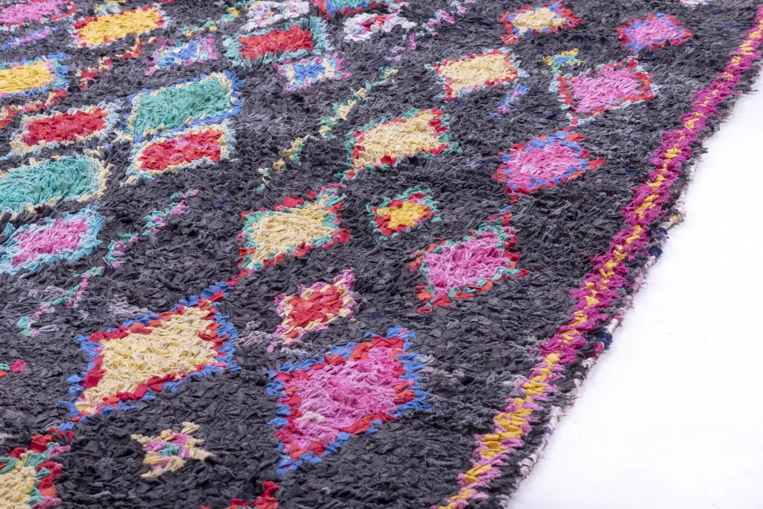 Moroccan Berber rug Boucherouite 240 x 135 cm
