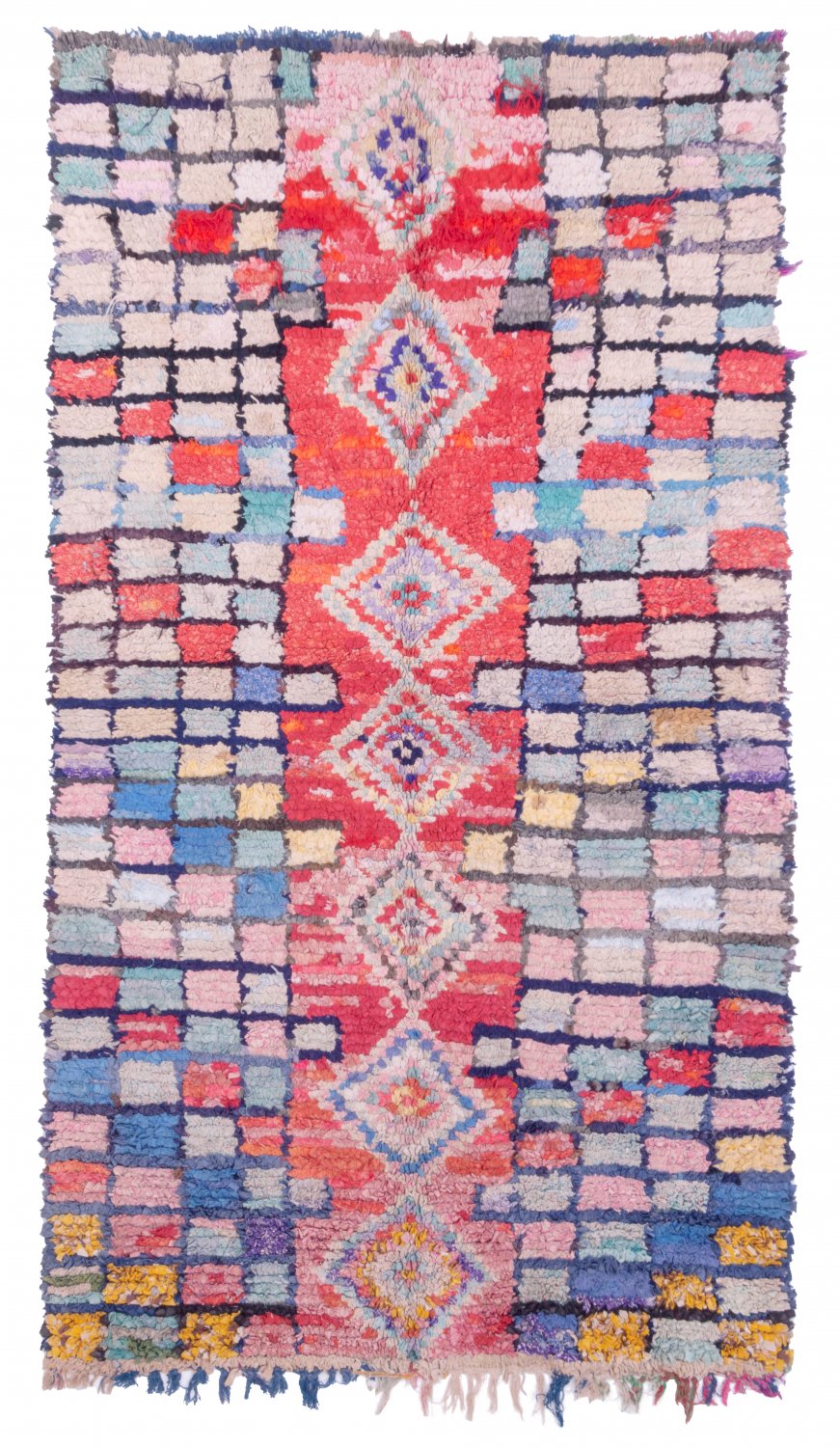 Moroccan Berber rug Boucherouite 230 x 130 cm