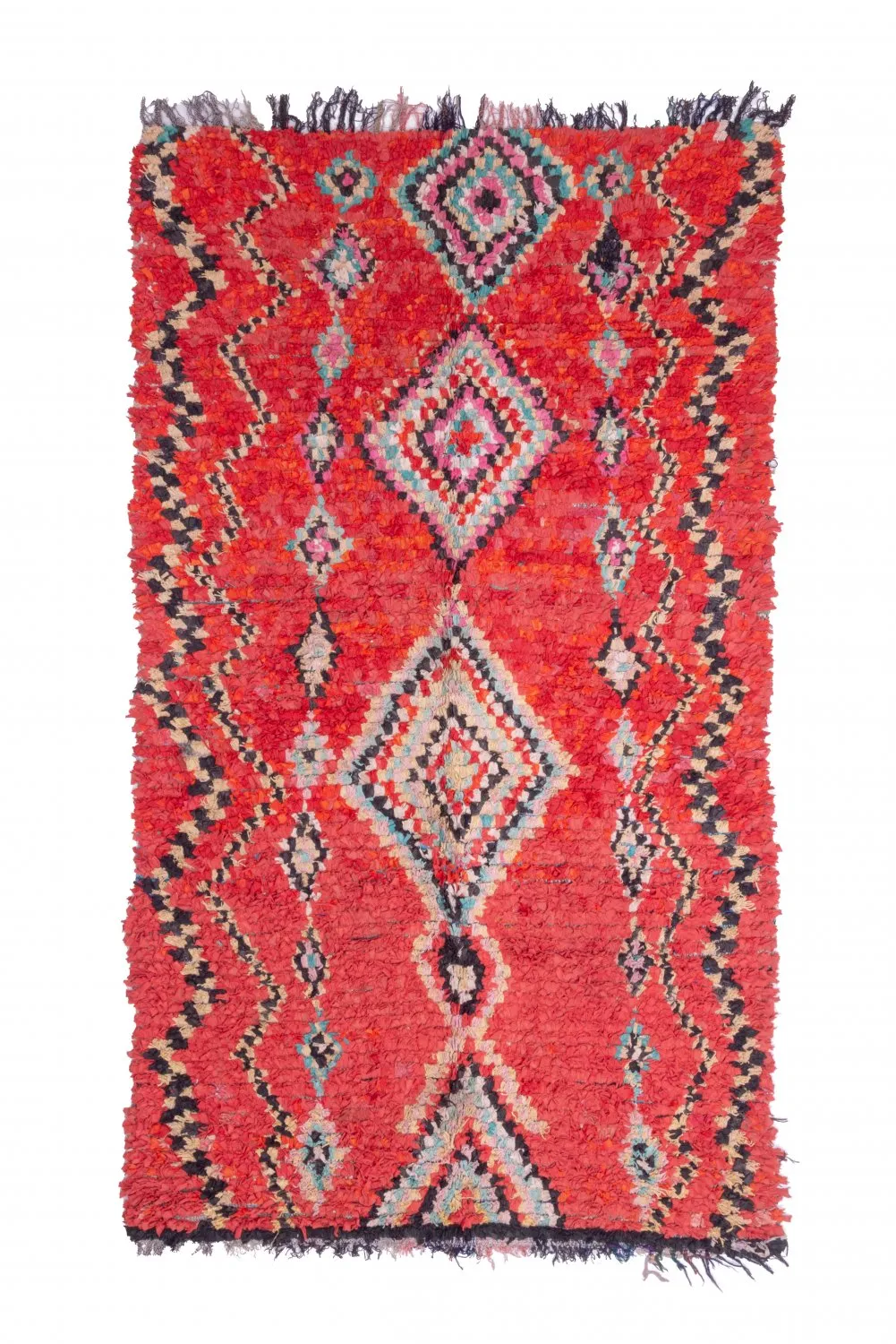 Moroccan Berber rug Boucherouite 265 x 150 cm