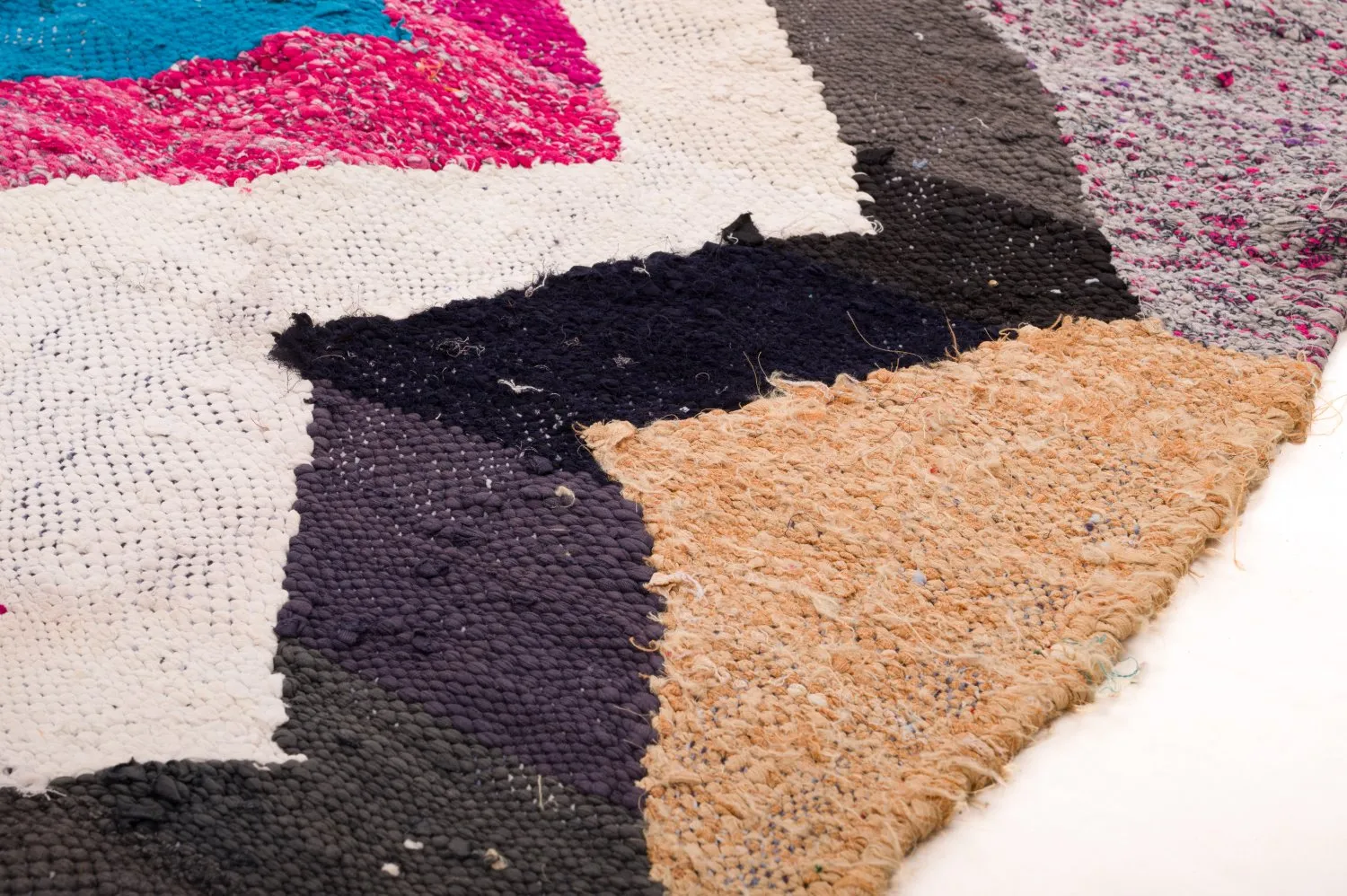 Moroccan Berber rug Boucherouite 120 x 265 cm
