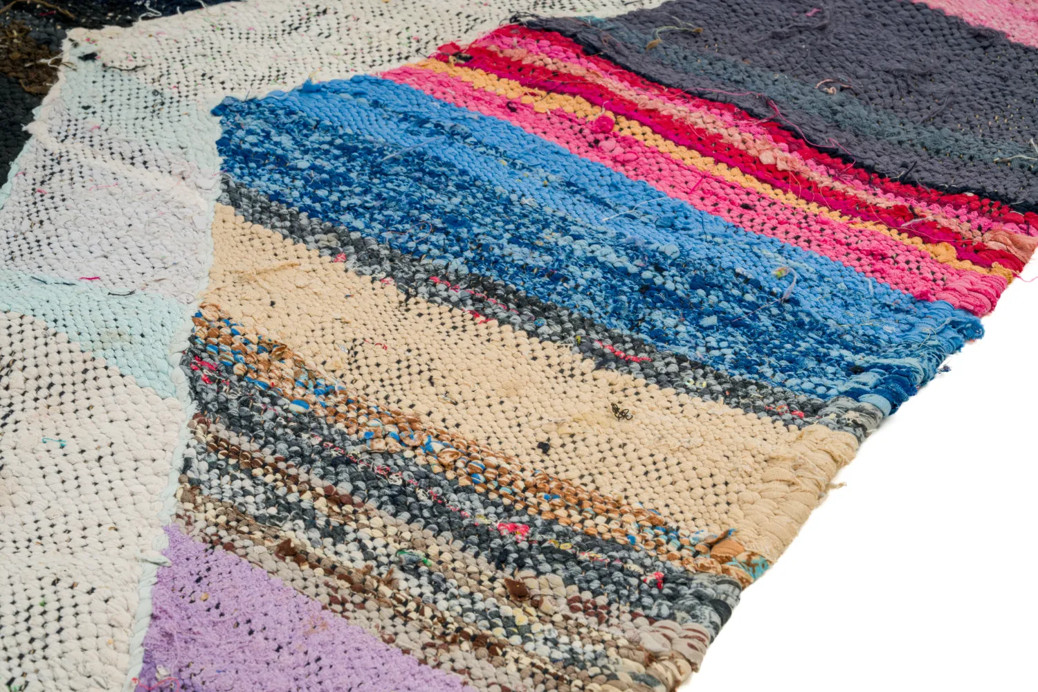 Moroccan Berber rug Boucherouite 130 x 220 cm