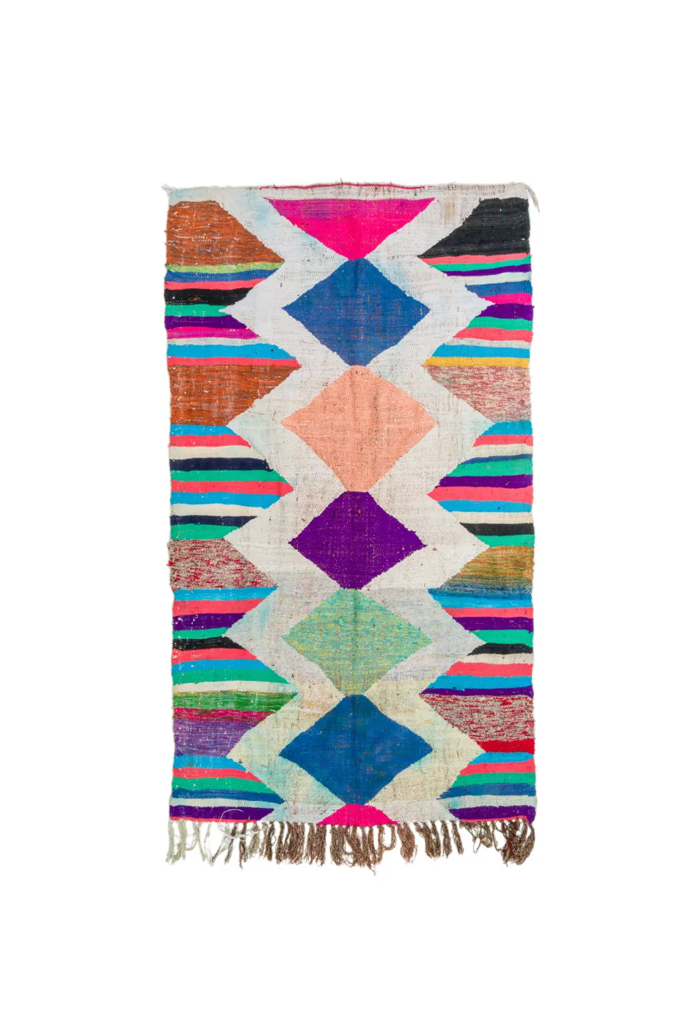 Moroccan Berber rug Boucherouite 130 x 230 cm