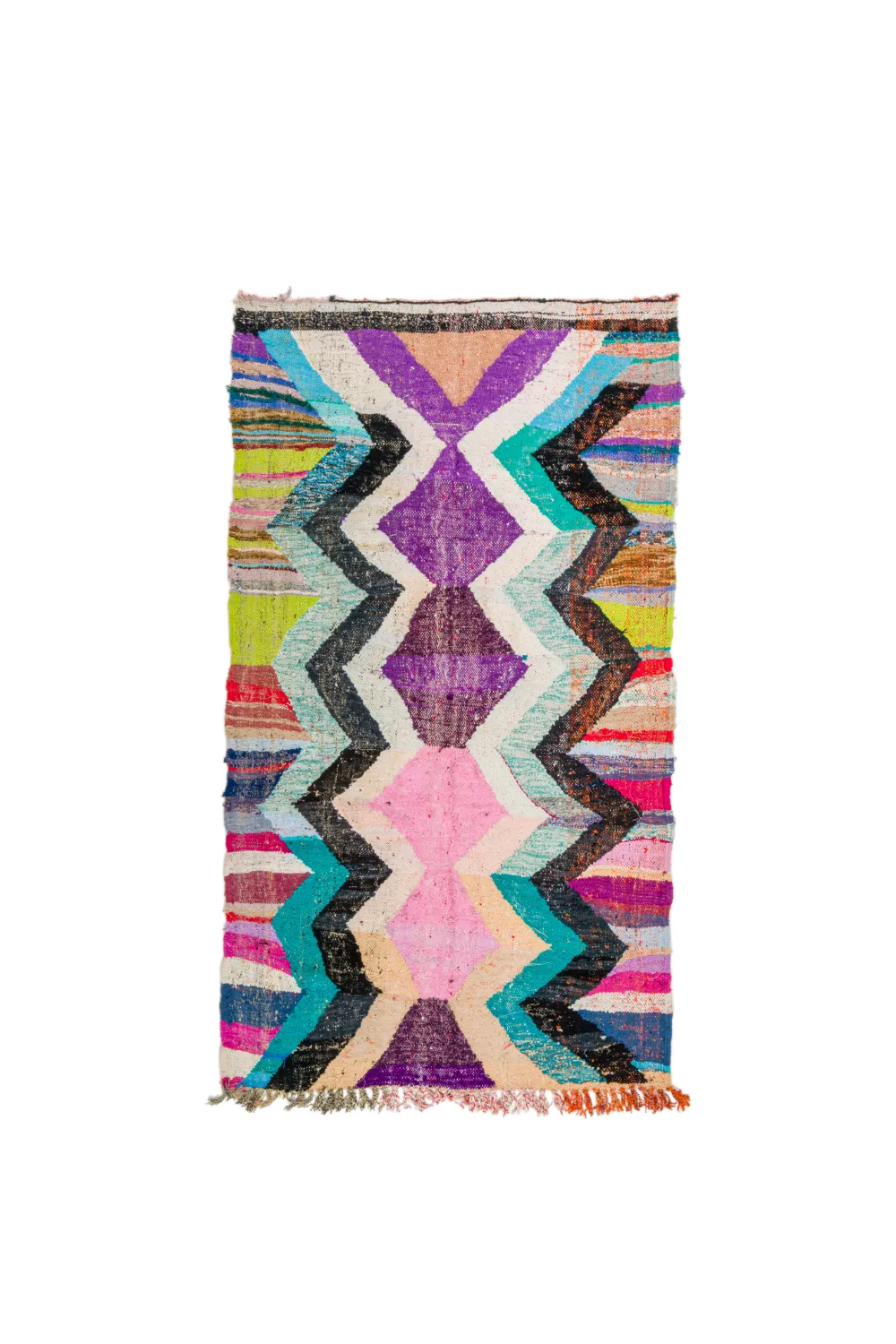 Moroccan Berber rug Boucherouite 130 x 235 cm