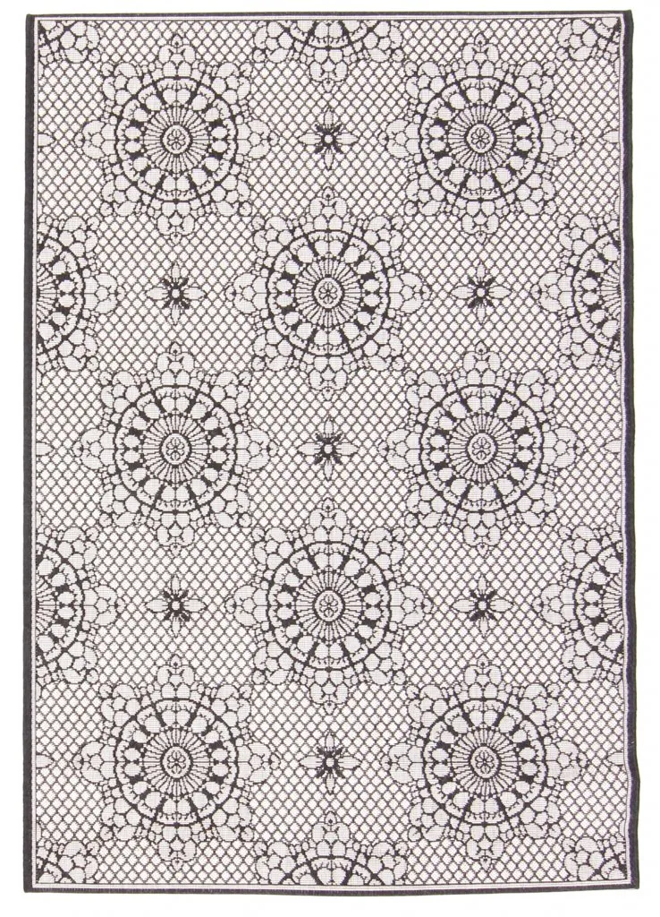 Wilton rug - Charleston (black/sand)