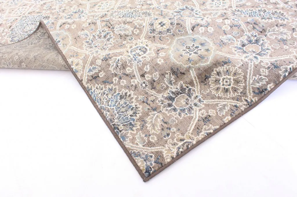 Wilton rug - Sanandaj (blue-beige)