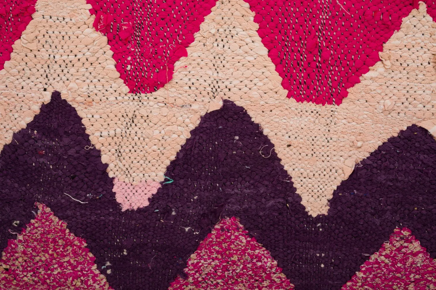Moroccan Berber rug Boucherouite 125 x 235 cm