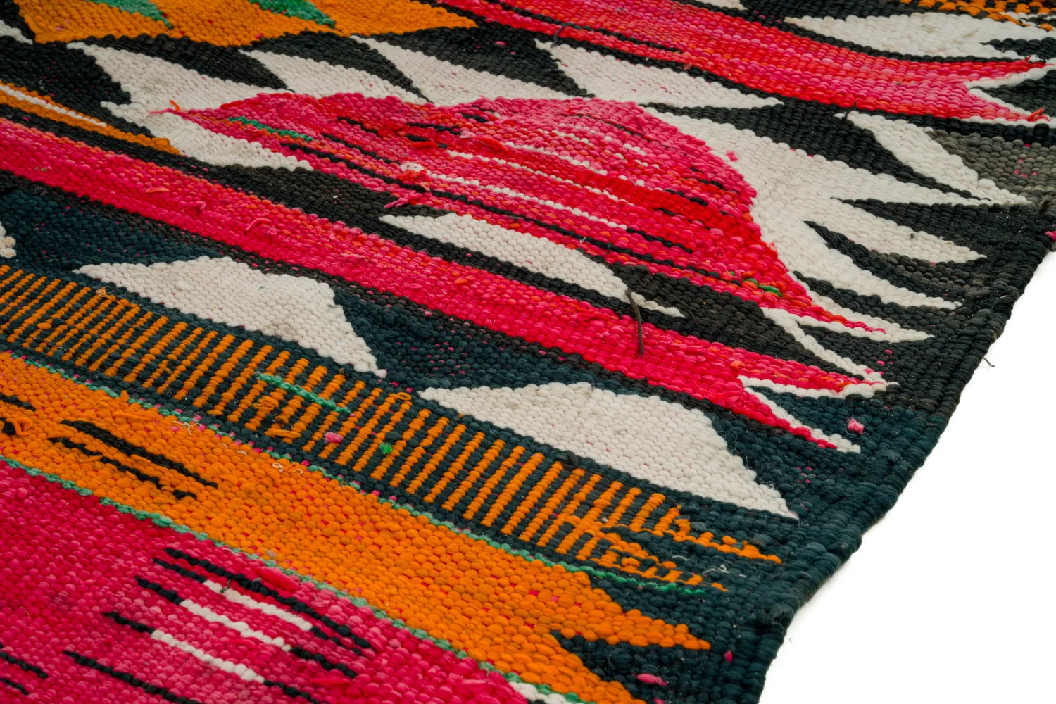 Moroccan Berber rug Boucherouite 150 x 365 cm