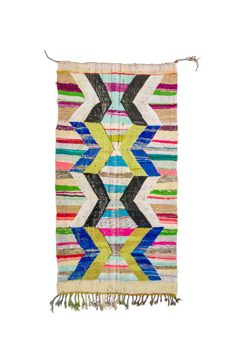Moroccan Berber rug Boucherouite 135 x 250 cm