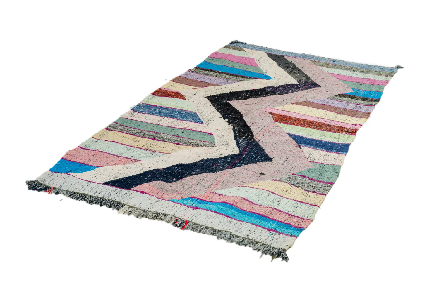 Moroccan Berber rug Boucherouite 130 x 230 cm