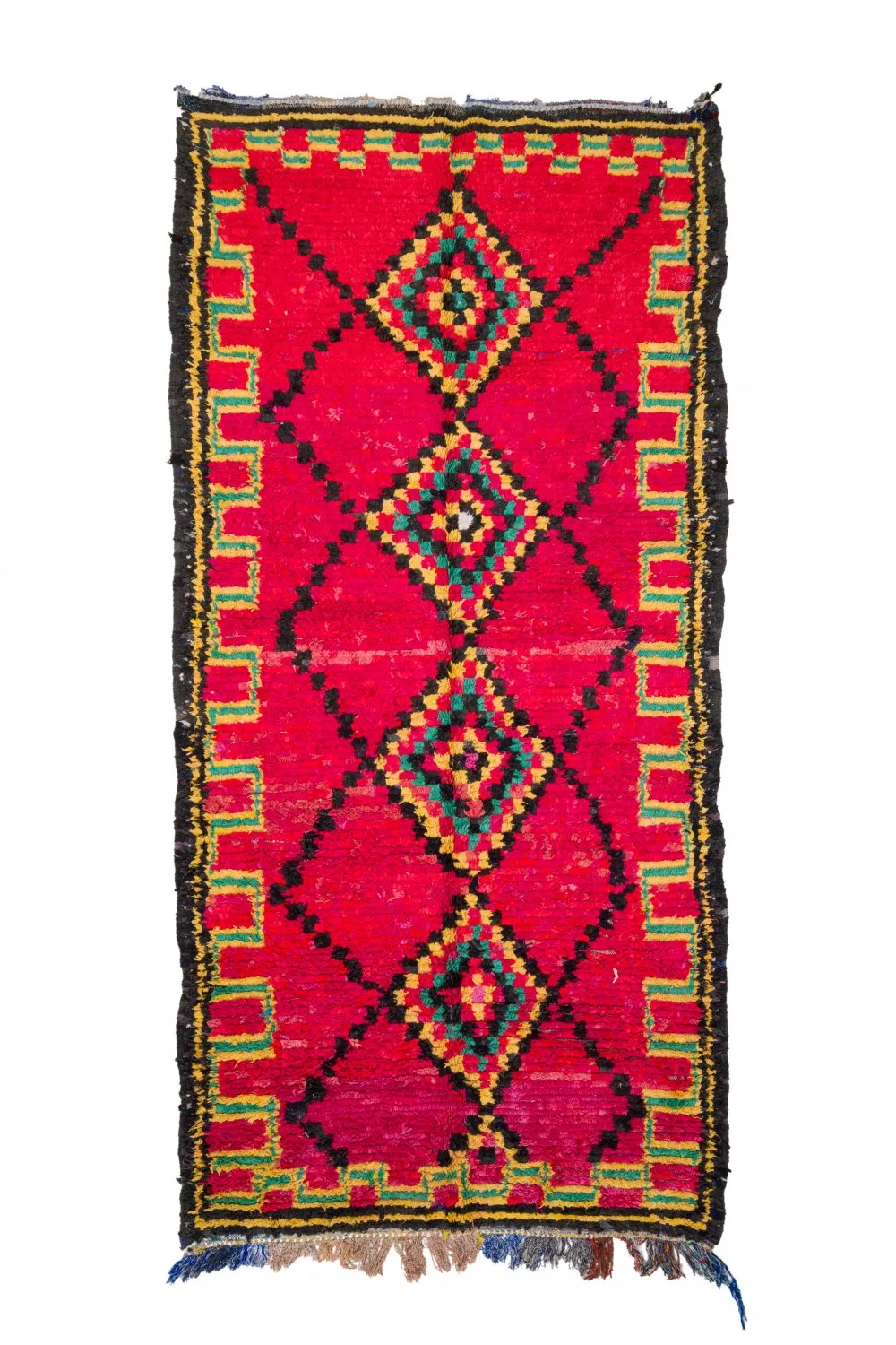 Moroccan Berber rug Boucherouite 340 x 165 cm