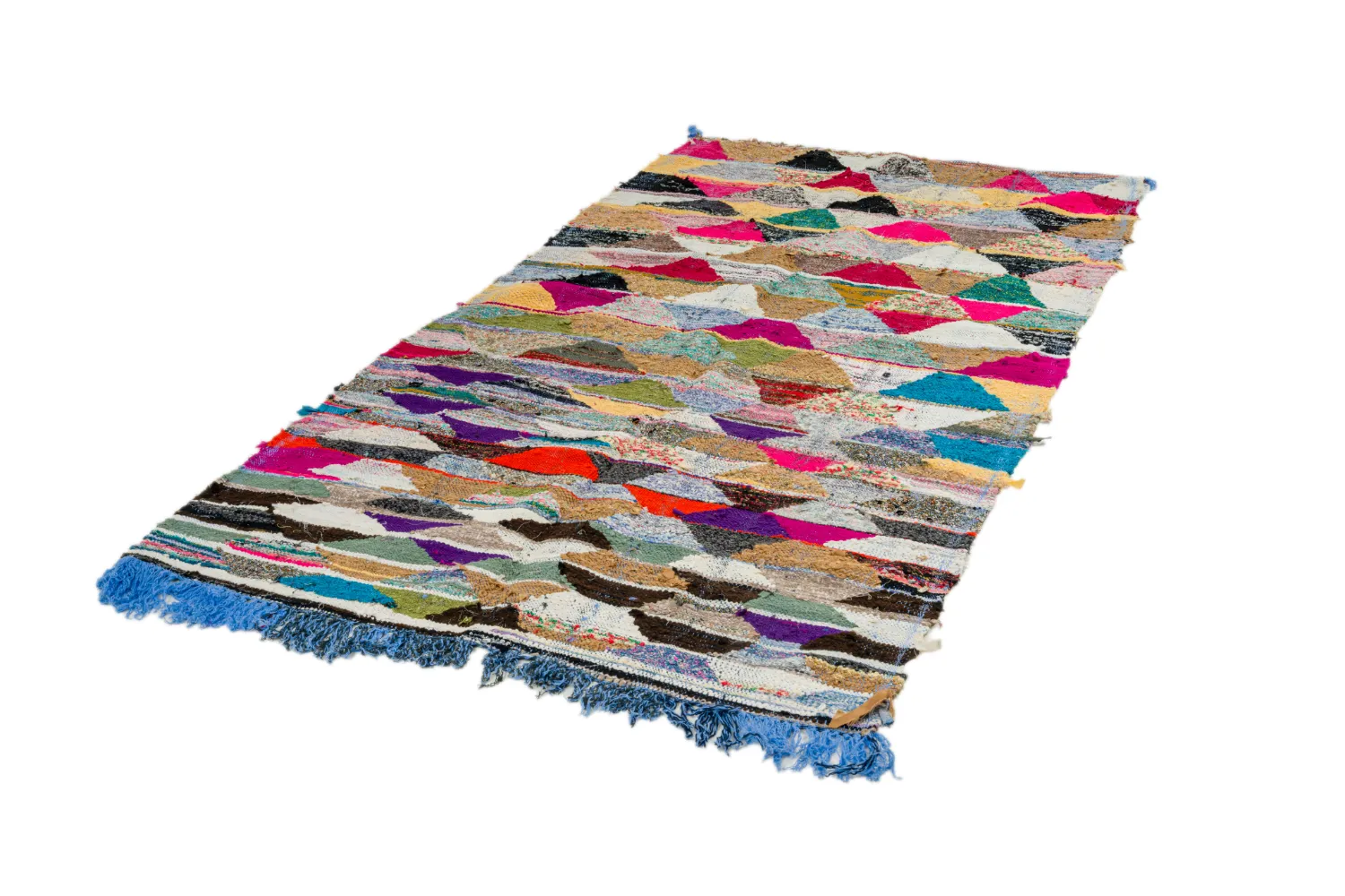 Moroccan Berber rug Boucherouite 150 x 255 cm