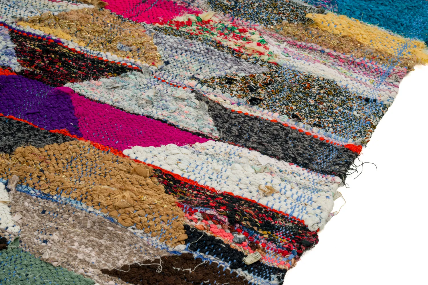 Moroccan Berber rug Boucherouite 150 x 255 cm