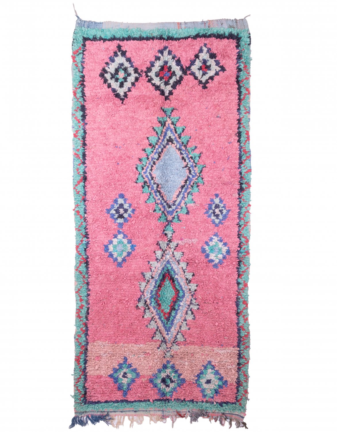 Moroccan Berber rug Boucherouite 325 x 150 cm