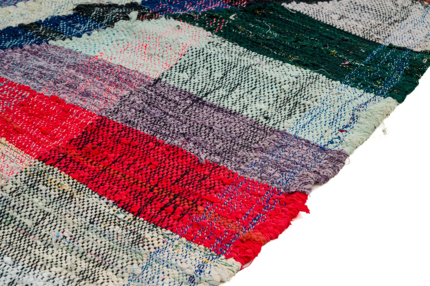 Moroccan Berber rug Boucherouite 125 x 210 cm