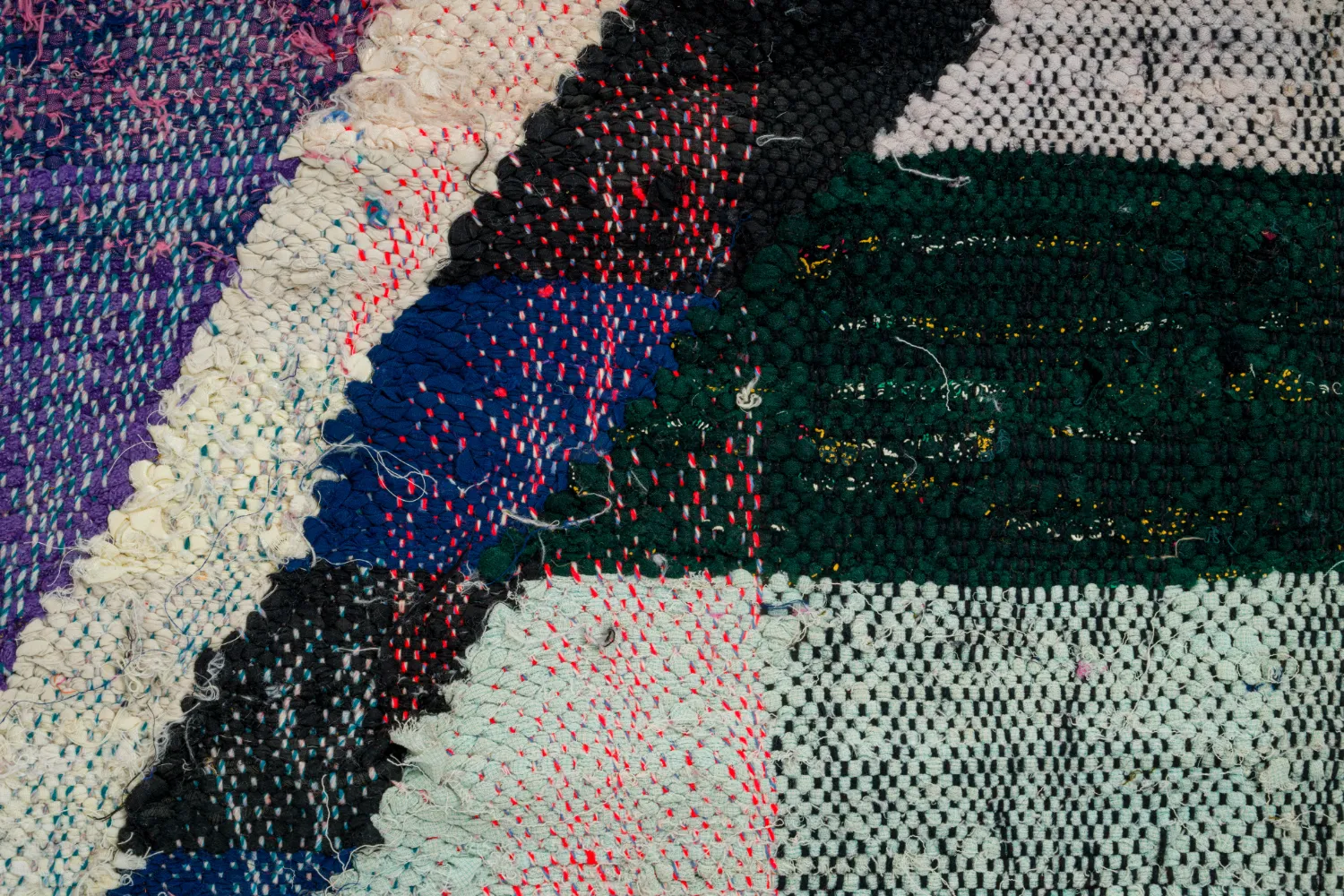 Moroccan Berber rug Boucherouite 125 x 210 cm