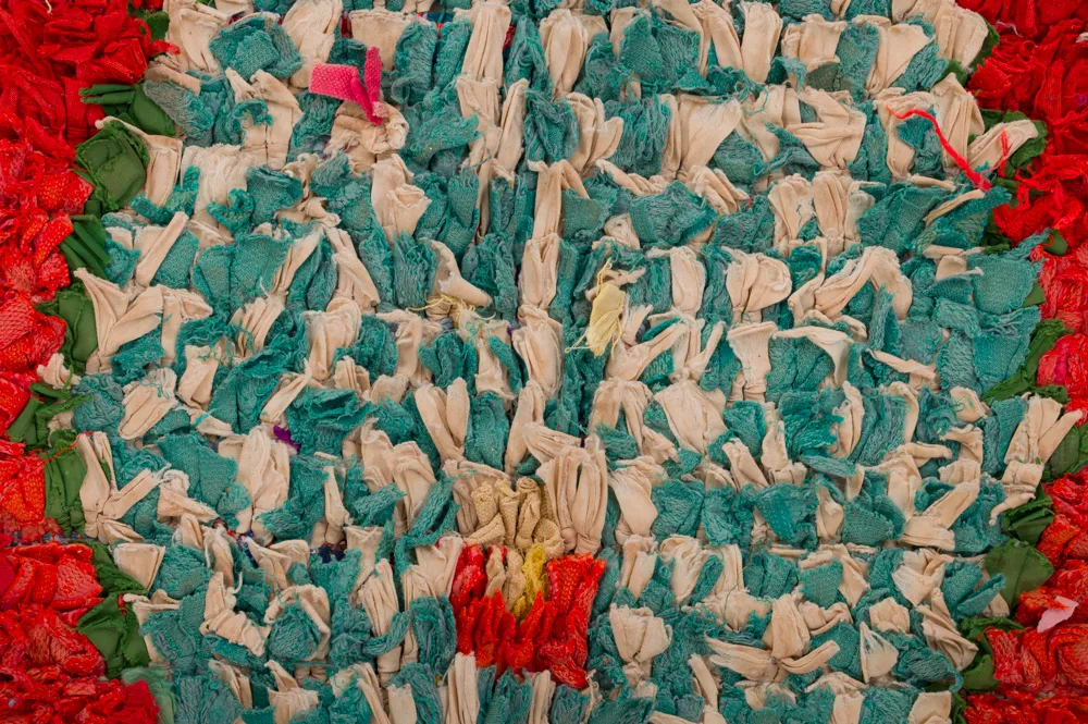Moroccan Berber rug Boucherouite 290 x 150 cm