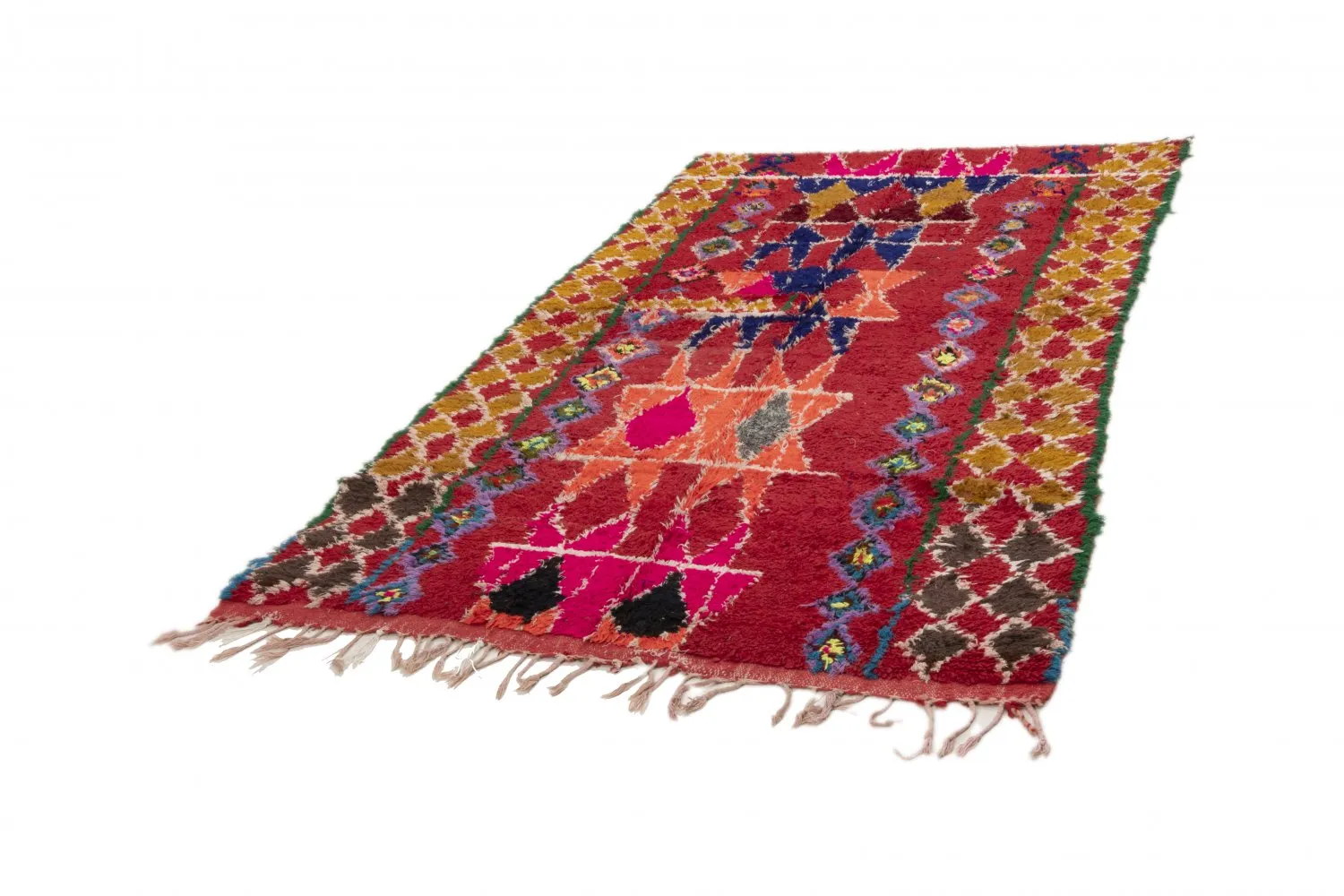 Moroccan Berber rug Boucherouite 255 x 150 cm