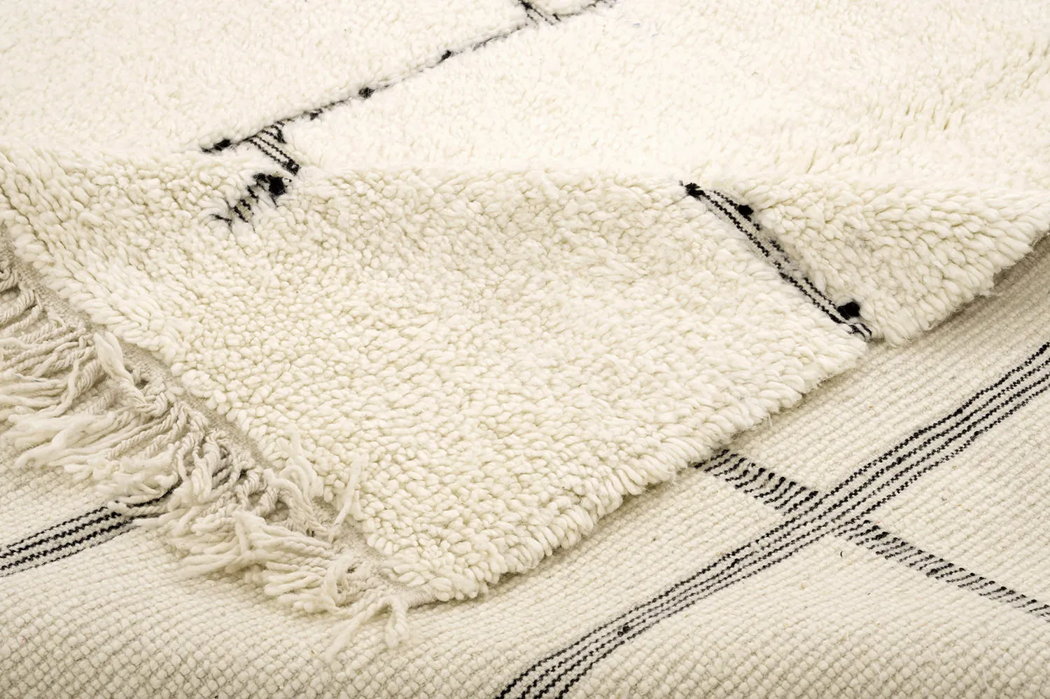 Kilim Moroccan Berber rug Beni Ourain 210 x 295 cm