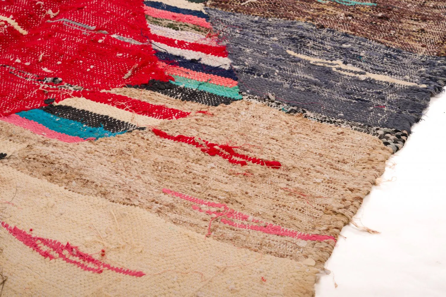 Moroccan Berber rug Boucherouite 125 x 240 cm