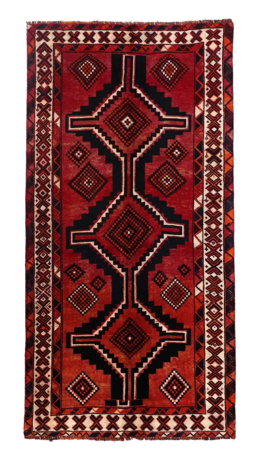 Persian rug Hamedan 252 x 139 cm