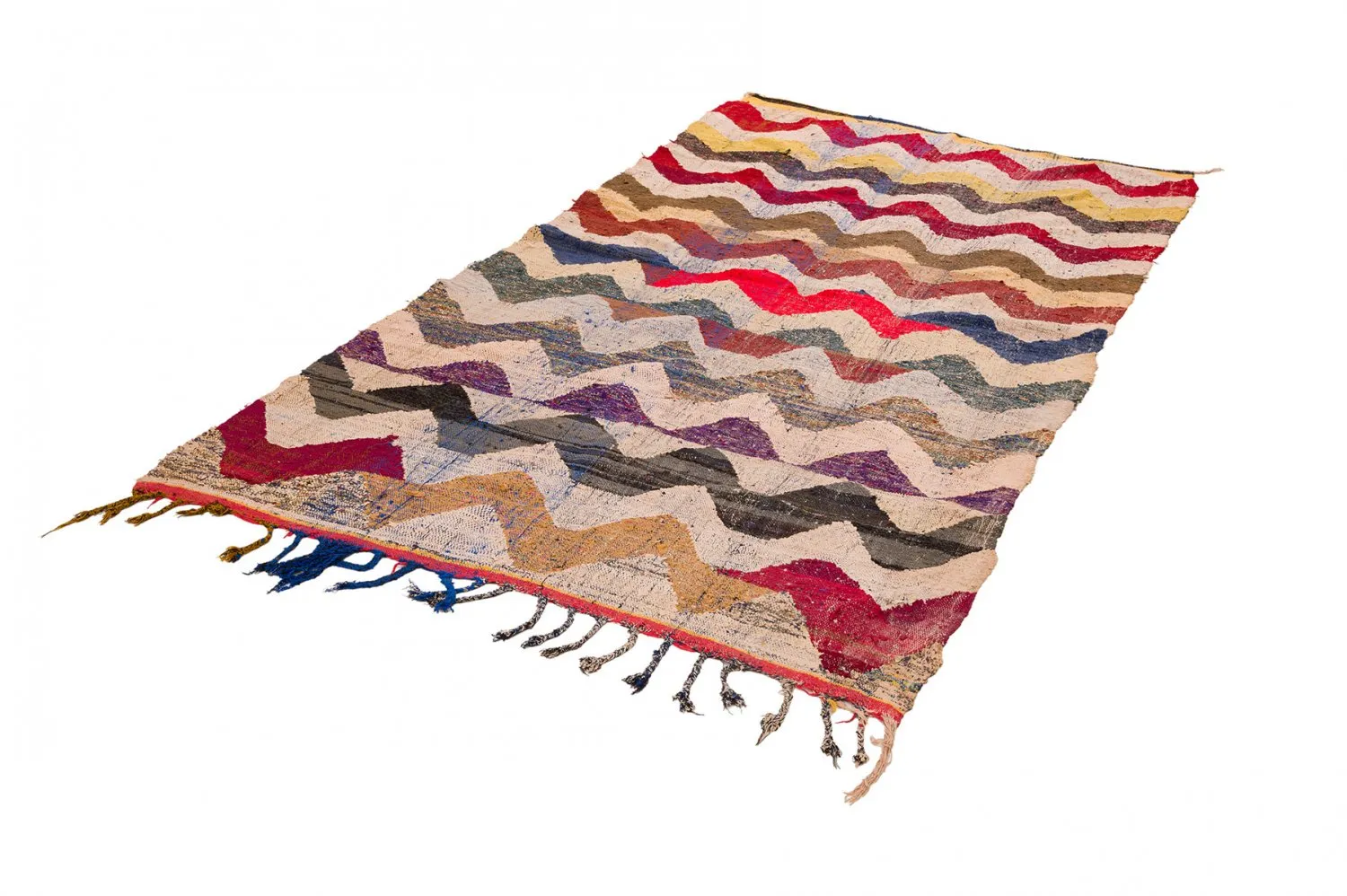 Moroccan Berber rug Boucherouite 150 x 285 cm