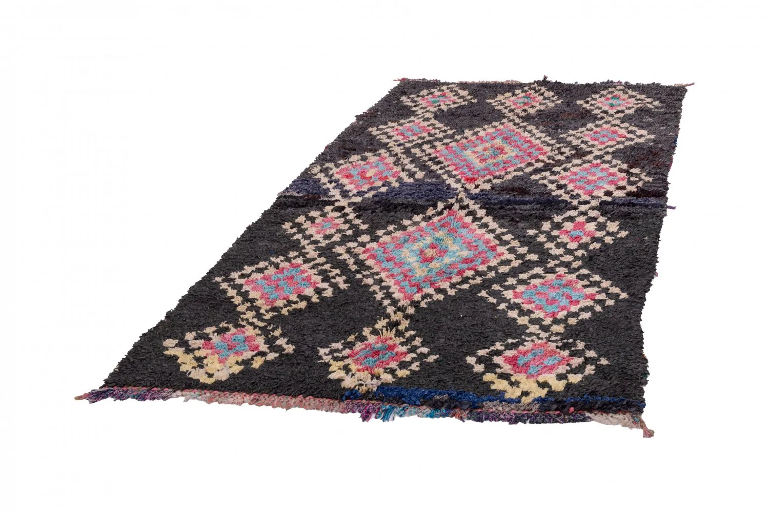 Moroccan Berber rug Boucherouite 260 x 145 cm