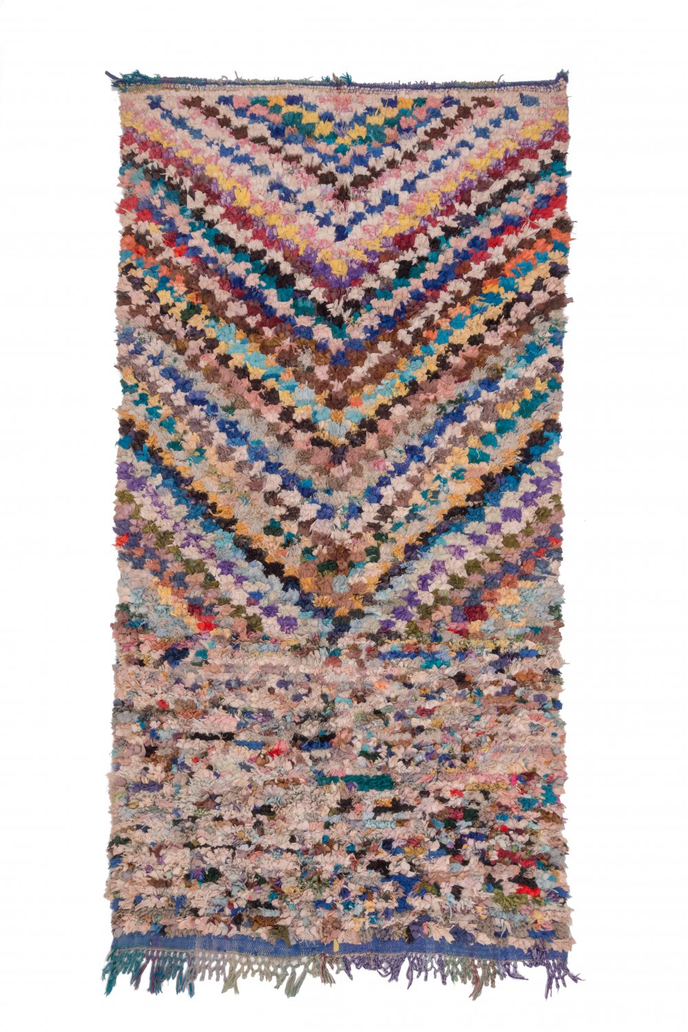 Moroccan Berber rug Boucherouite 275 x 140 cm