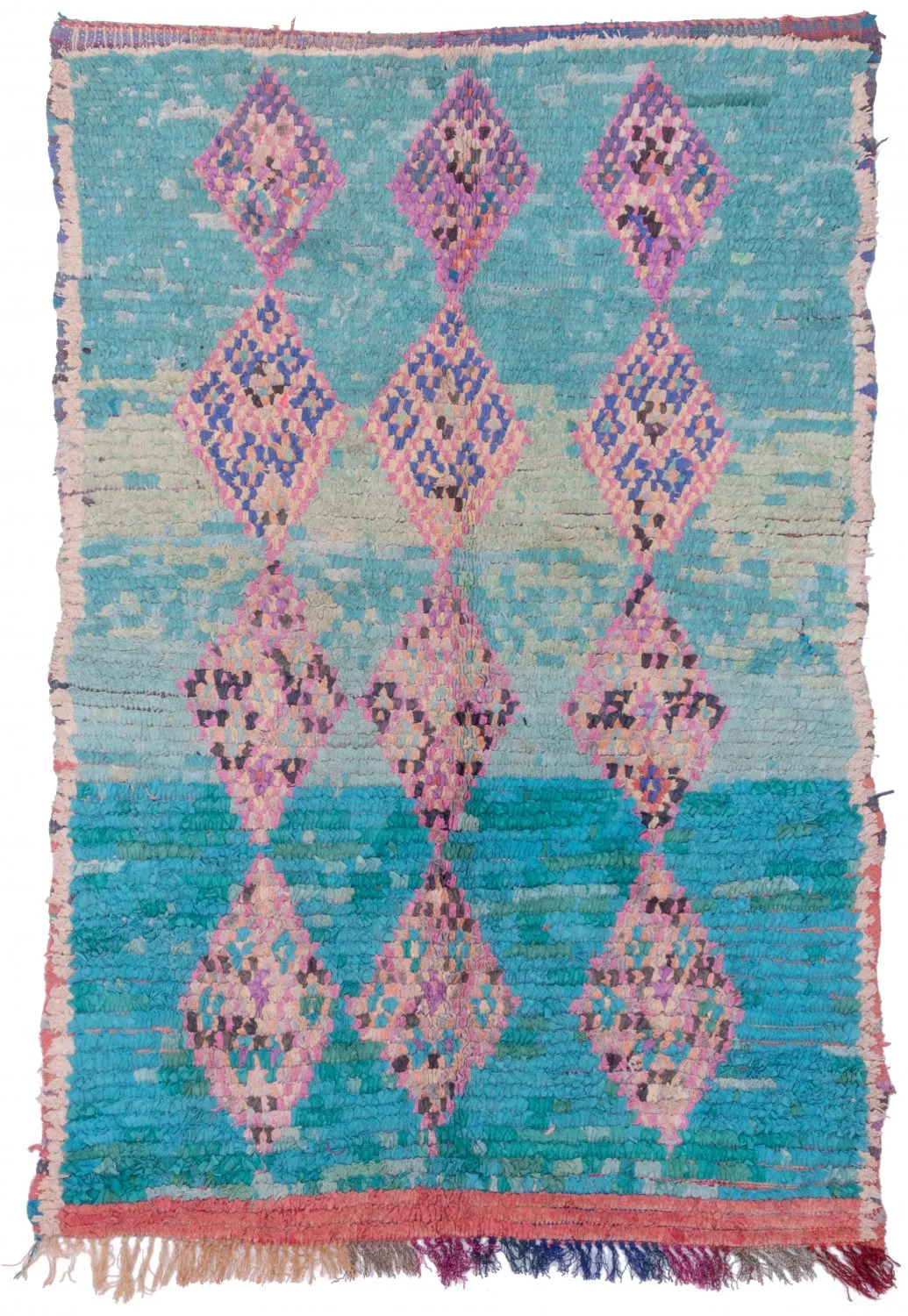 Moroccan Berber rug Boucherouite 190 x 125 cm