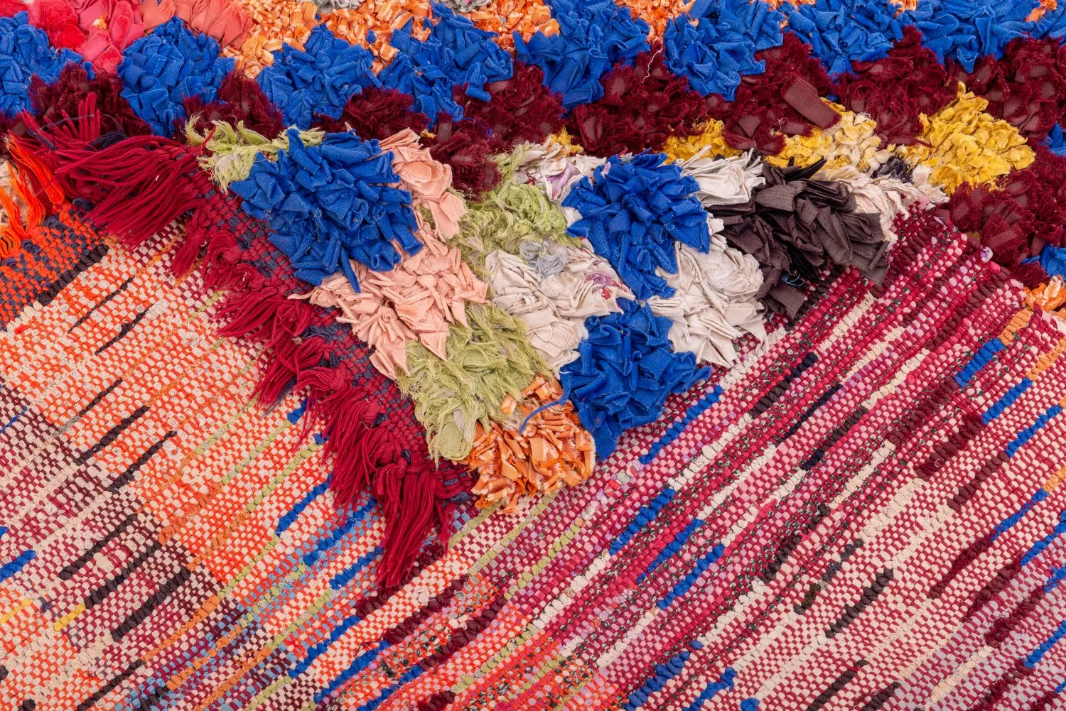 Moroccan Berber rug Boucherouite 180 x 110 cm