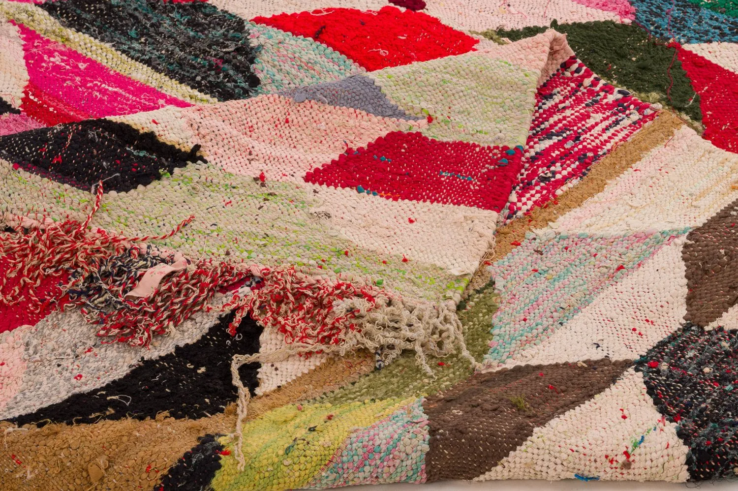 Moroccan Berber rug Boucherouite 155 x 290 cm