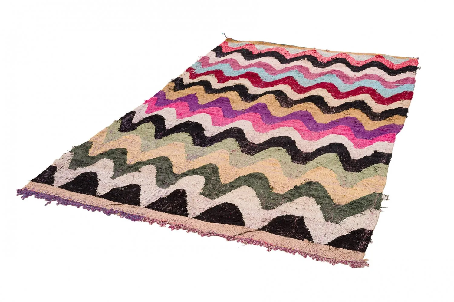 Moroccan Berber rug Boucherouite 160 x 275 cm