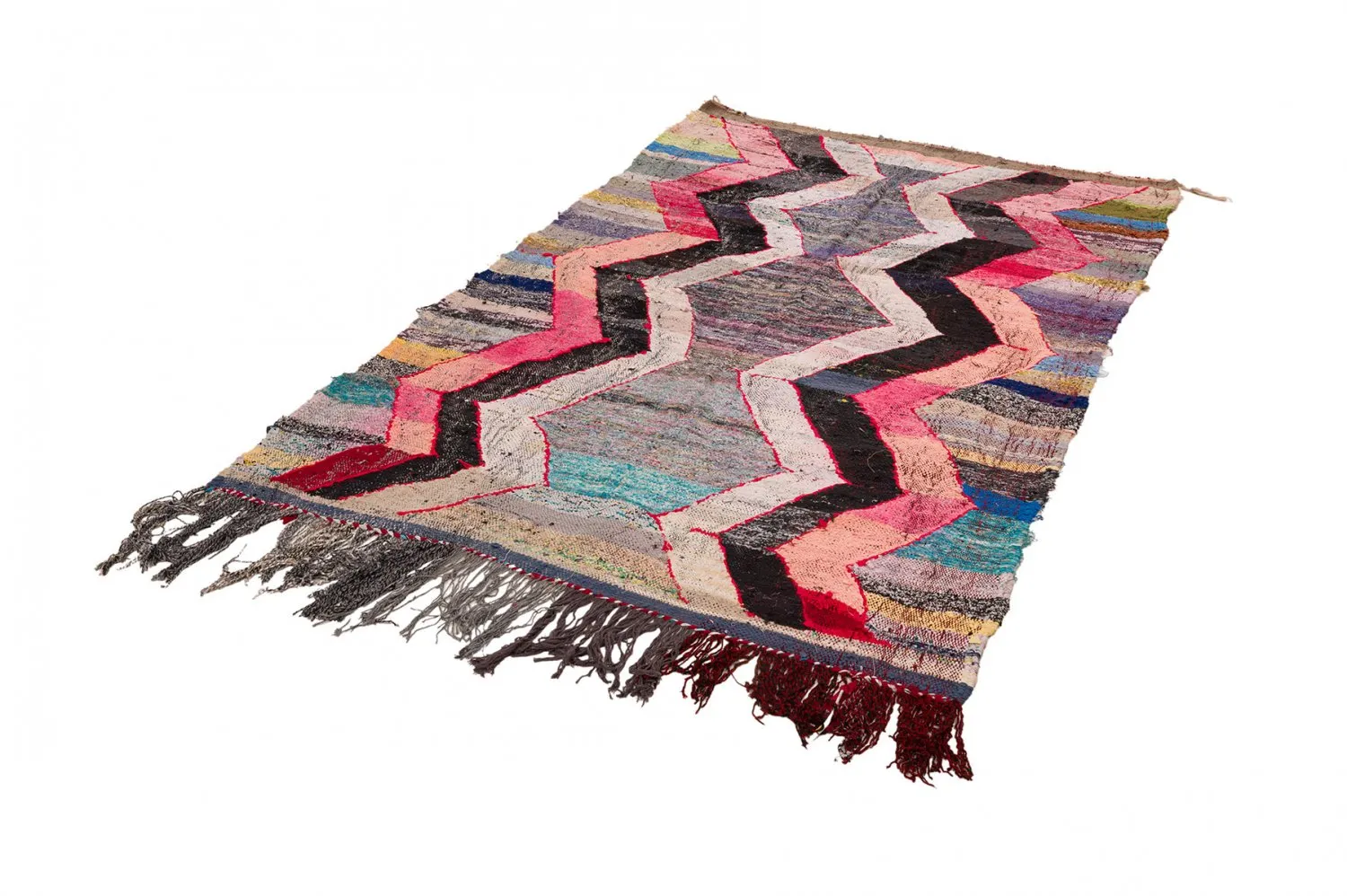 Moroccan Berber rug Boucherouite 150 x 260 cm