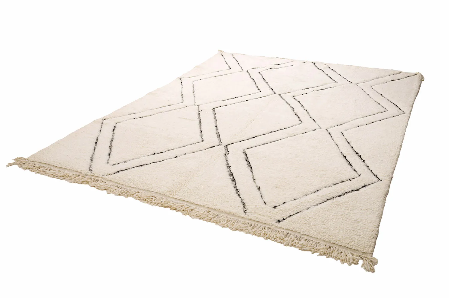 Kilim Moroccan Berber rug Beni Ourain 210 x 300 cm