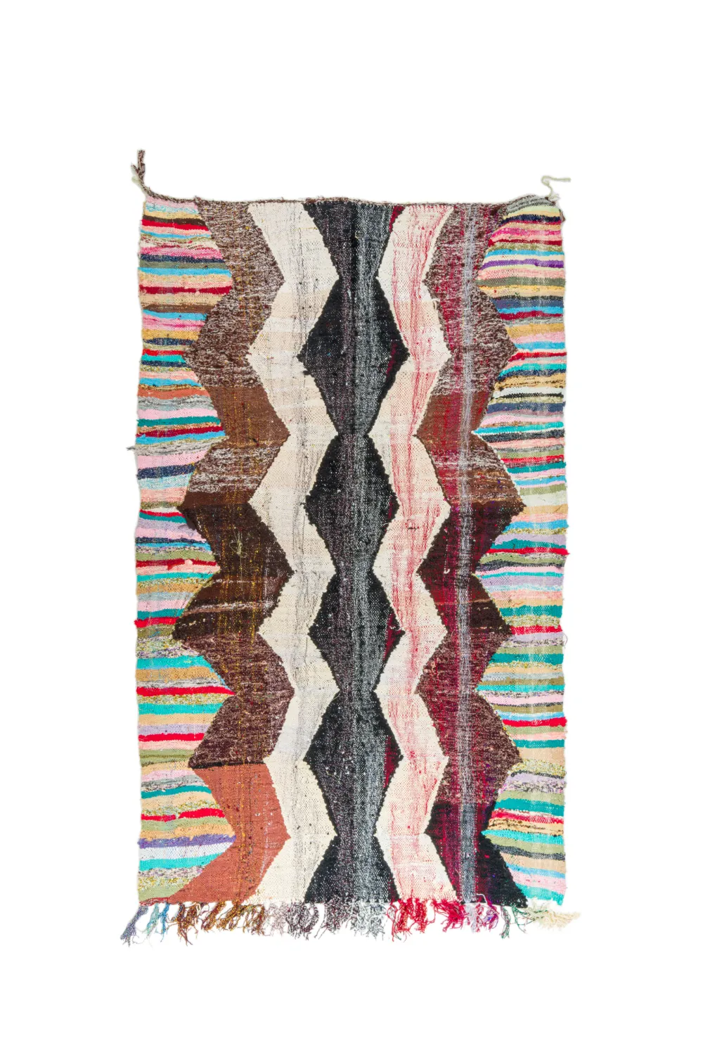 Moroccan Berber rug Boucherouite 140 x 230 cm
